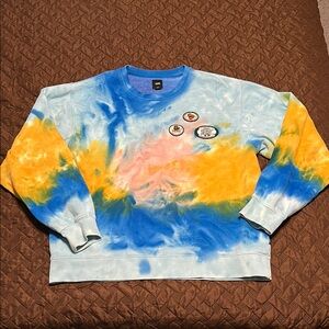 Vans Blue and Yellow Crewneck Sweater